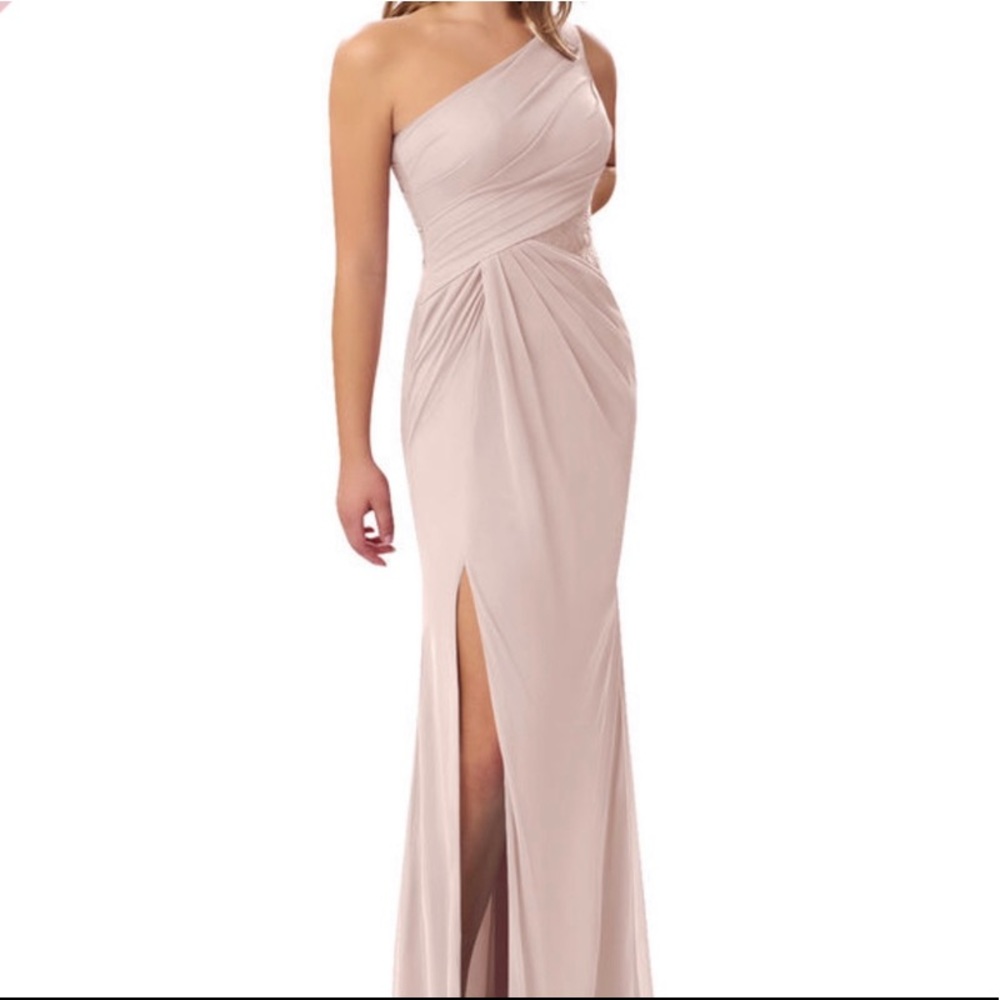 Unaltered/Perfect Condition Blush Bridesmaid Dress - image 2